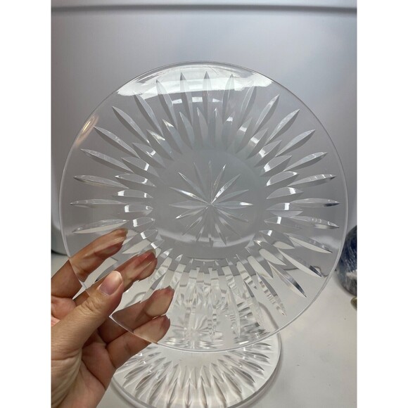 2 Waterford Crystal Maureen Salad Plates about 8 inches - Picture 2 of 10